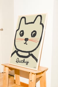 Image 1 of Poster - lucky cat, Weiss