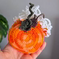 Image 3 of Crochet Pattern: Foldable Pumpkin Market Bag - digital download only
