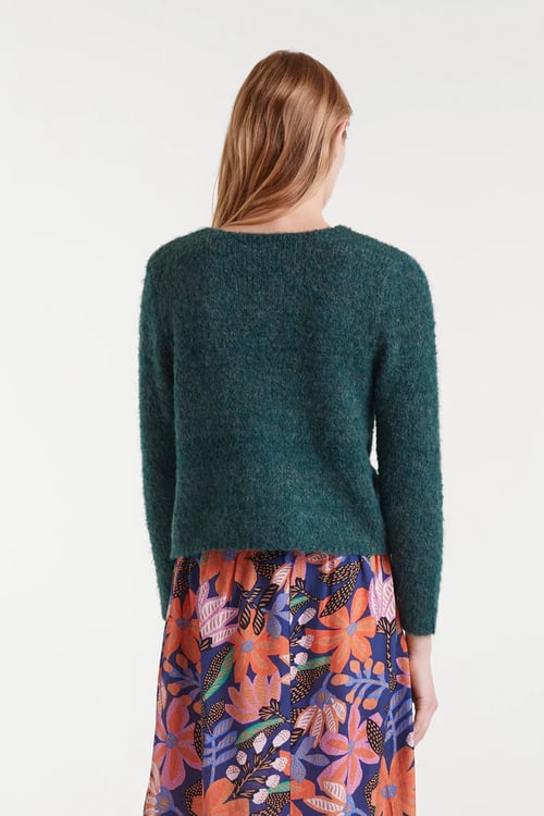 Image of 1-Jersey punto con textura verde 