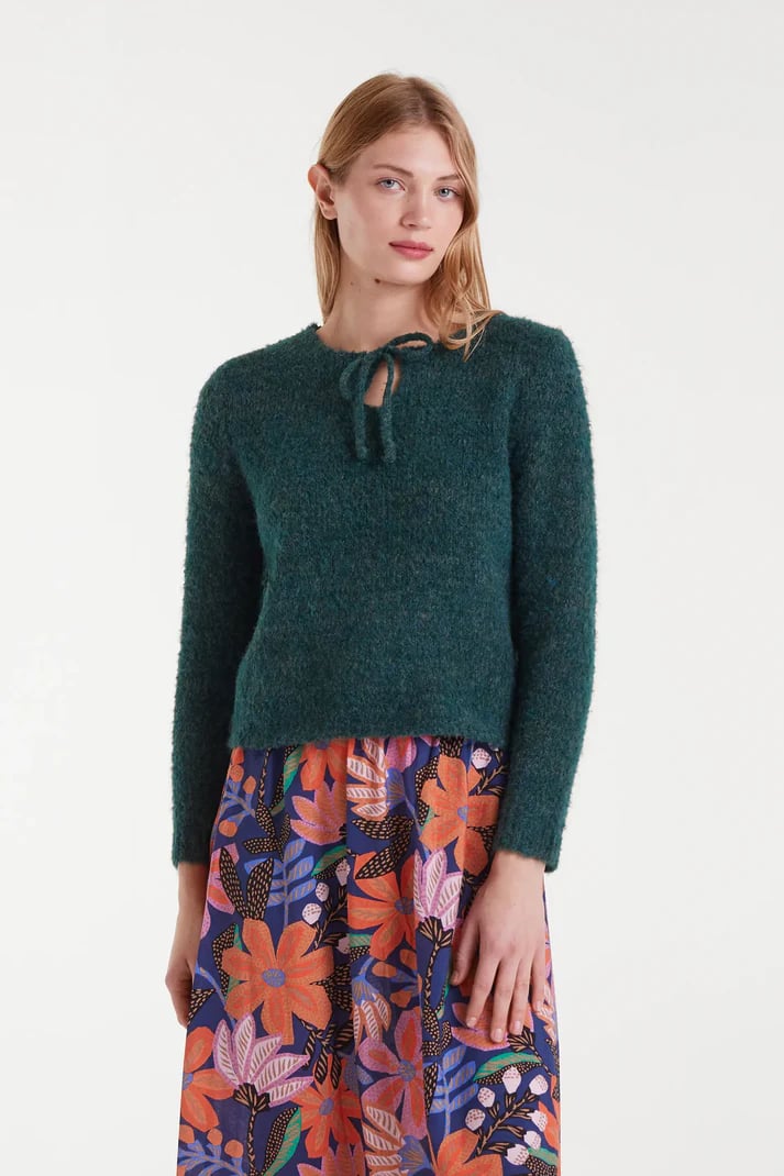 Image of 1-Jersey punto con textura verde 