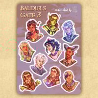 Baldur's Gate 3 Sticker Sheet