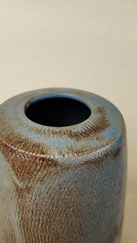 Image 2 of **Moss Forest Cylindrical Vessel - Scratched Texture**