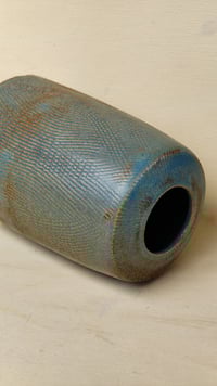 Image 4 of **Moss Forest Cylindrical Vessel - Scratched Texture**