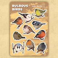 Bulbous Birds Sticker Sheet