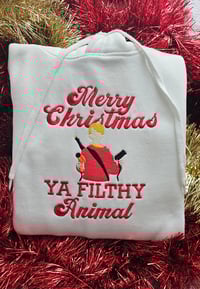 Merry christmas ya filthy animal hoodie