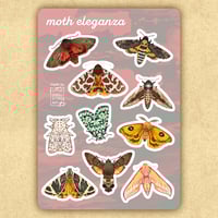 Moth Eleganza Sticker Sheet