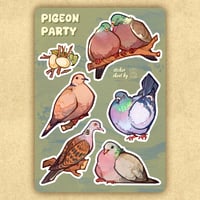 Pigeon Party Sticker Sheet