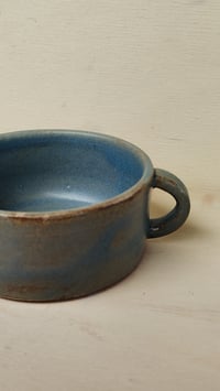 Image 3 of Dark Blue Speckled Coffee Cup - Wide & Wonderful