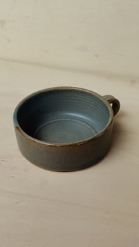 Image 1 of Light Blue Speckled Coffee Cup - Wide & Wonderful