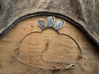 Image 9 of Indigo Blue * Solid Sterling Silver Statement Blue Kyanite necklace / n10