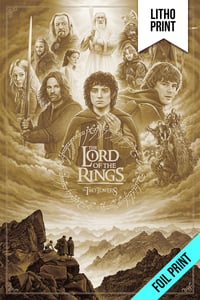 Image of TWO TOWERS - LITHOGRAPH - 24x36 - FOIL VARIANT - AP