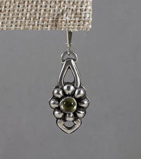 Image 2 of Peridot Botanical Earrings