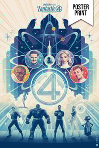 Image of FANTASTIC 4 - POSTER PRINT -  12x18 - FREE WITH CODE: "FREEF4"