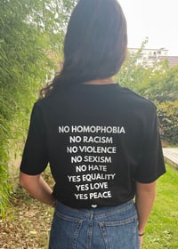 Image 2 of T-Shirt mixte NO HATE