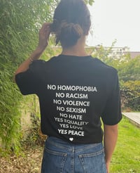 Image 4 of T-Shirt mixte NO HATE
