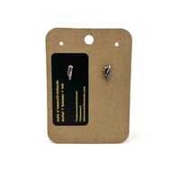 broomcast studs / sterling silver #ssol010