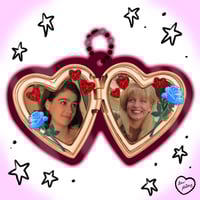 Image 3 of PREORDER: horror heart locket acrylic keychains series 3