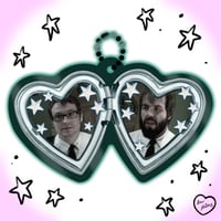Image 7 of PREORDER: horror heart locket acrylic keychains series 3