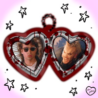 Image 6 of PREORDER: horror heart locket acrylic keychains series 3