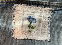 Image 4 of uPcYcLeD Denim Shorts- Vintage Birdie Linen & Lace Size 8