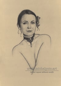 Blue, original drawing, A3