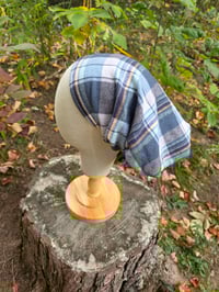 Image 1 of Cotton Flannel Covering in Muted Blues
