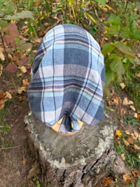 Image 3 of Cotton Flannel Covering in Muted Blues