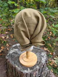 Image 1 of Linen Haircovering in Caramel 
