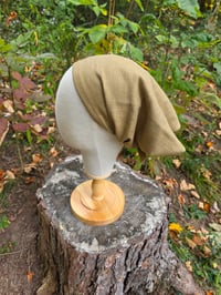 Image 2 of Linen Haircovering in Caramel 