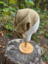 Image 3 of Linen Haircovering in Caramel 