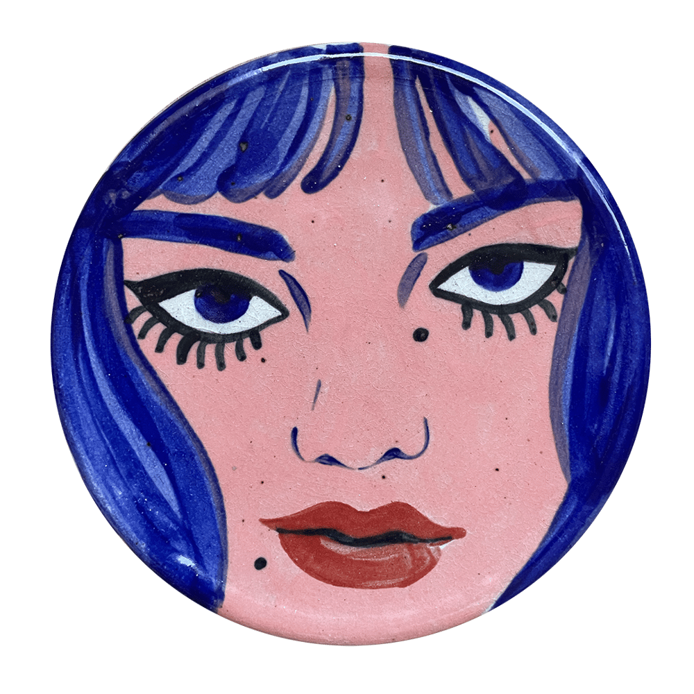 Image of Blue Hair plate