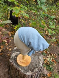 Image 2 of Textured Linen Cover in Dolphin Blue
