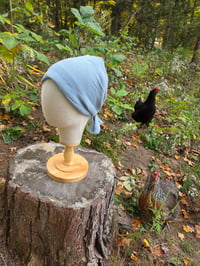 Image 1 of Textured Linen Cover in Dolphin Blue