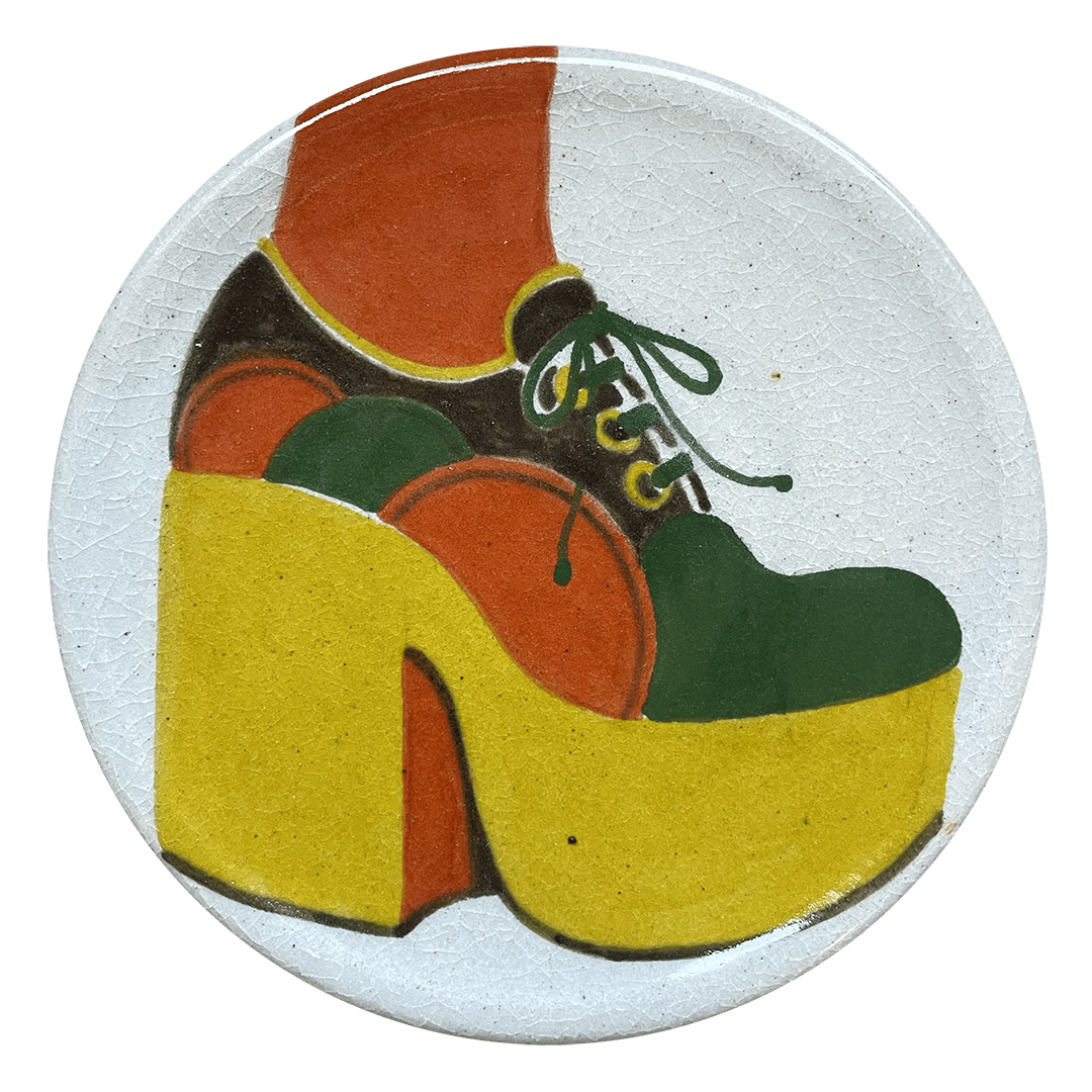 Image of Yellow Platform Shoe plate