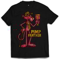 Image 1 of Woven Drip Pimp Panther 1 Tee – Black, White