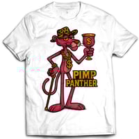 Image 2 of Woven Drip Pimp Panther 1 Tee – Black, White