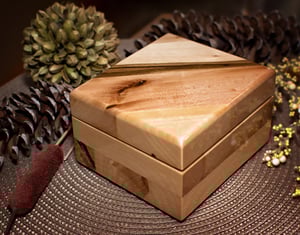 Image of Reclaimed Wood Custom Jewelry Keepsake Box, Rustic Gift, Anniversary Gift, Wooden Treasury Trinket