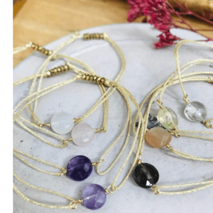 Image of Bracelet AURORE - fil doré ajustable