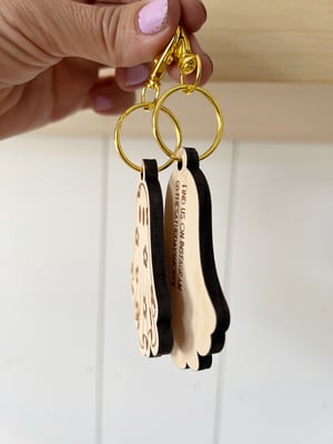 Image of Floral Ghost Keychain 