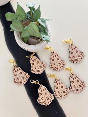 Image of Floral Ghost Keychain
