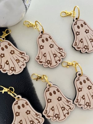 Image of Floral Ghost Keychain