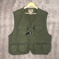 Image 3 of Vintage LL Bean Fishing Cargo Vest Mens XXL