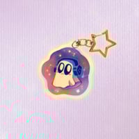 Pearl Acrylic Charm "Napstablook"