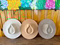 Image 2 of Blank Vegan Suede Fedora Hats 