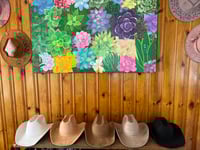 Image 4 of Blank Vegan Suede Cowboy Hats 