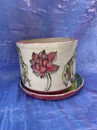 Image 3 of Froggy Planter with Lily Pad Tray