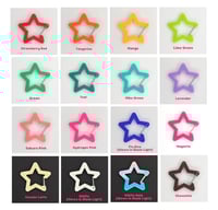 Image 2 of Opaque Star Acrylic Carabiners ( Perfect for K-pop polca, Oshi, Itabags) -buy 4 get 1 free-