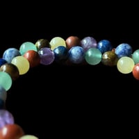 Image 2 of Chakra stone memory wire bracelet 