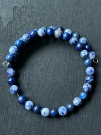 Image 4 of Chakra stone memory wire bracelet 