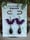 Image of Purple Glitter Bats with Black Jewel